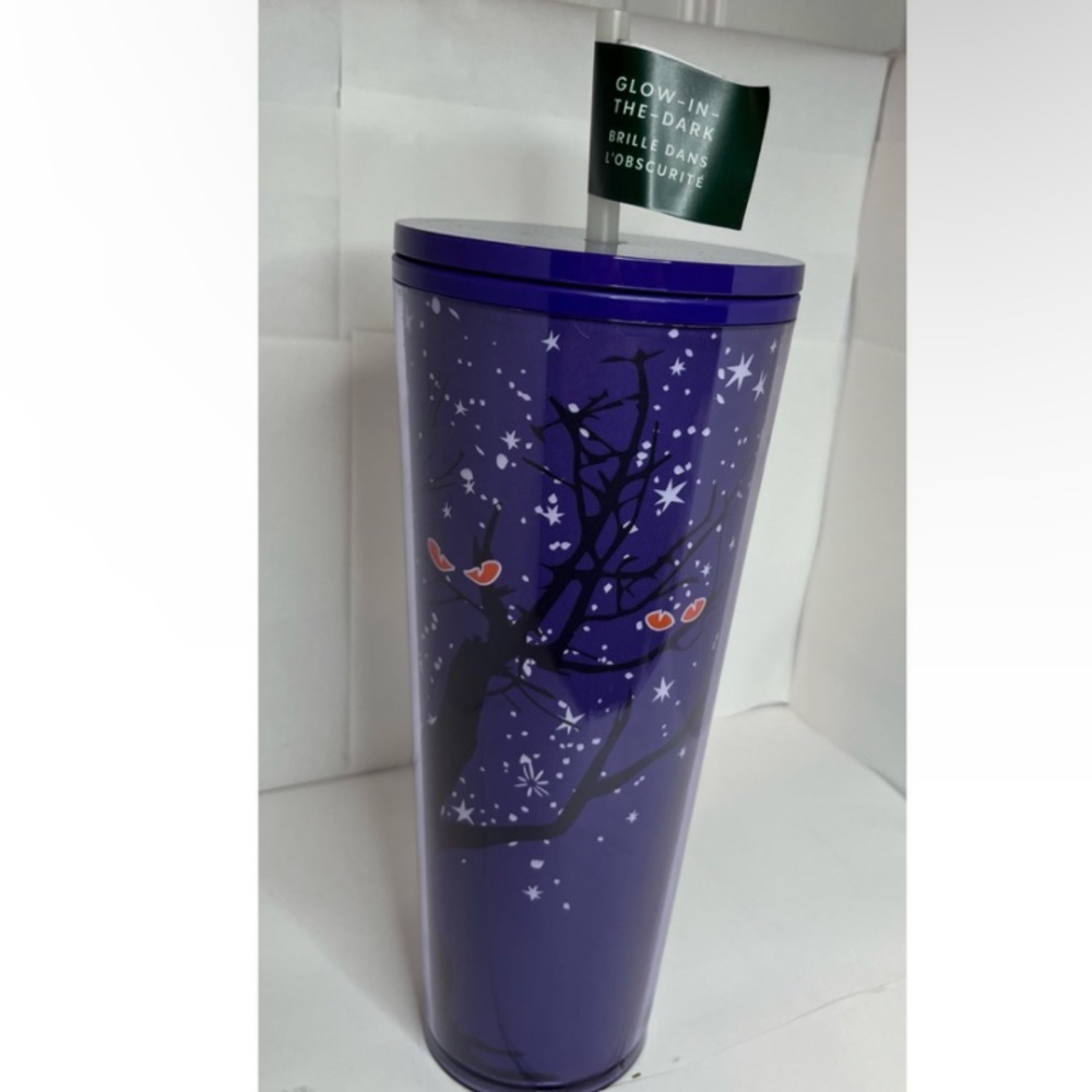 (NEW) Starbucks Halloween Fall Release Glow In the Dark Tree tumbler